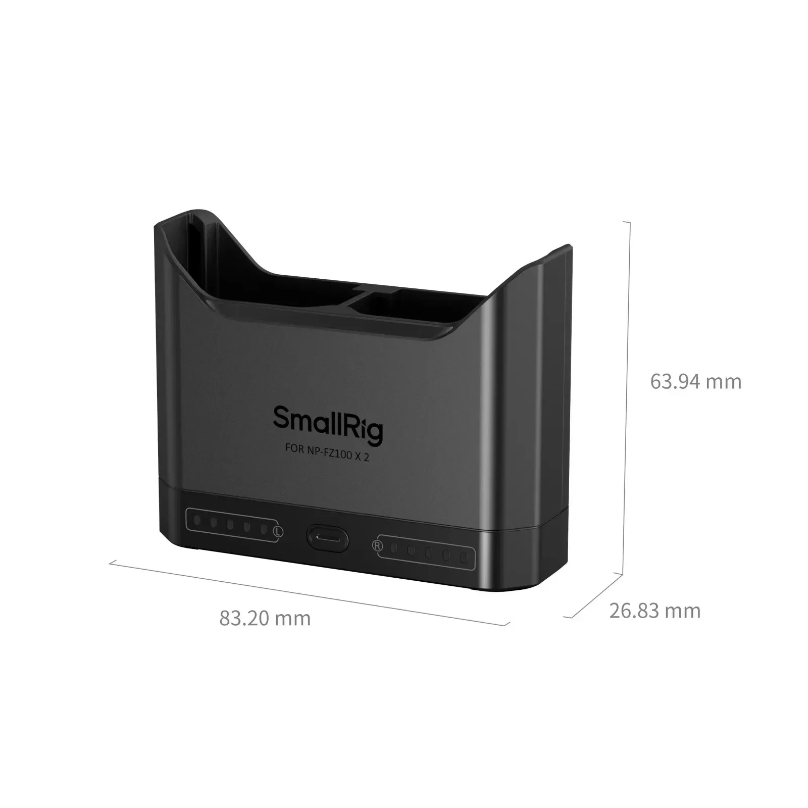 Smallrig 22W Dual Slot Camera Battery Charger NP FZ 100 FW50 LP E6NH EN-EL15c Compatible with Sony Canon Nikon Panasonic