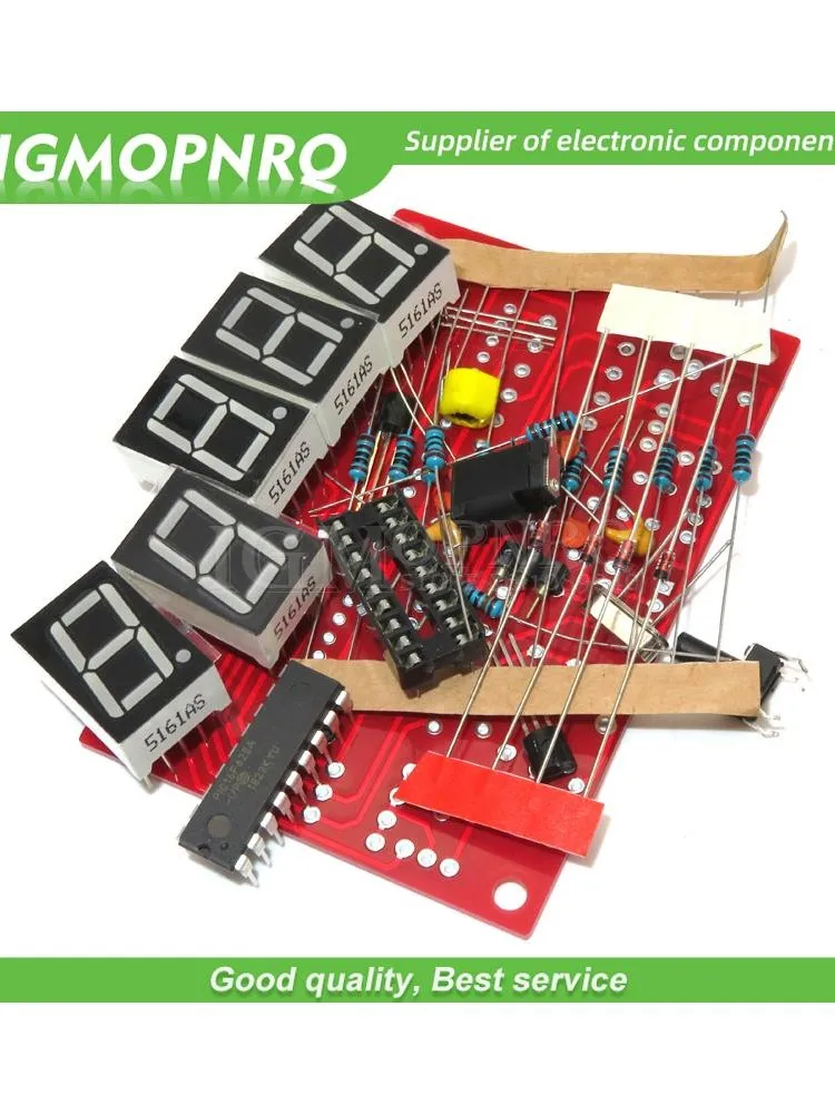 1 partia DIY zestawy RF 1Hz-50MHz oscylator kwarcowy częstotliwości licznik długości cyfrowy LED miernik testowy — zdjęcie 2