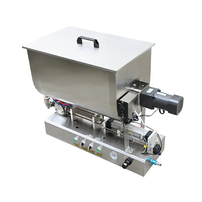 Semi-Automatic Horizontal Pneumatic Paste Filling Machine Seasoning Ketchup Butter Sauce Mixing Packaging Featuring Bearings