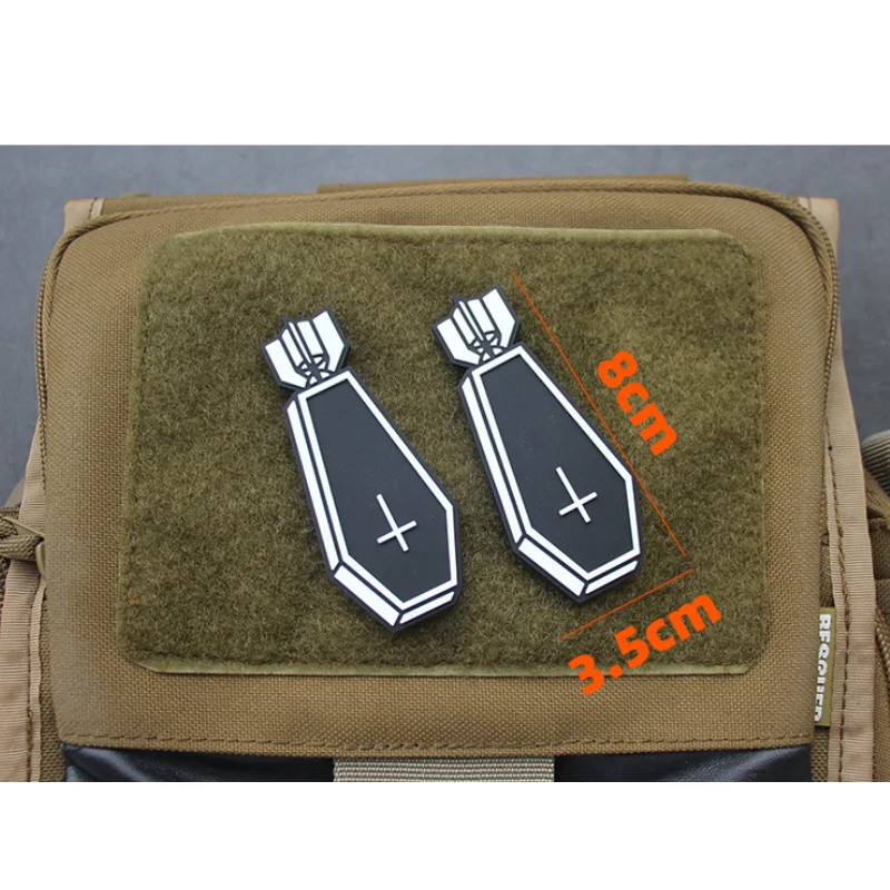 EOD Bomb PVC Cloth Patches Hook and Loop Tactical Morale Badge Outdoor Sports Backpack Sticker Military Armband Emblem