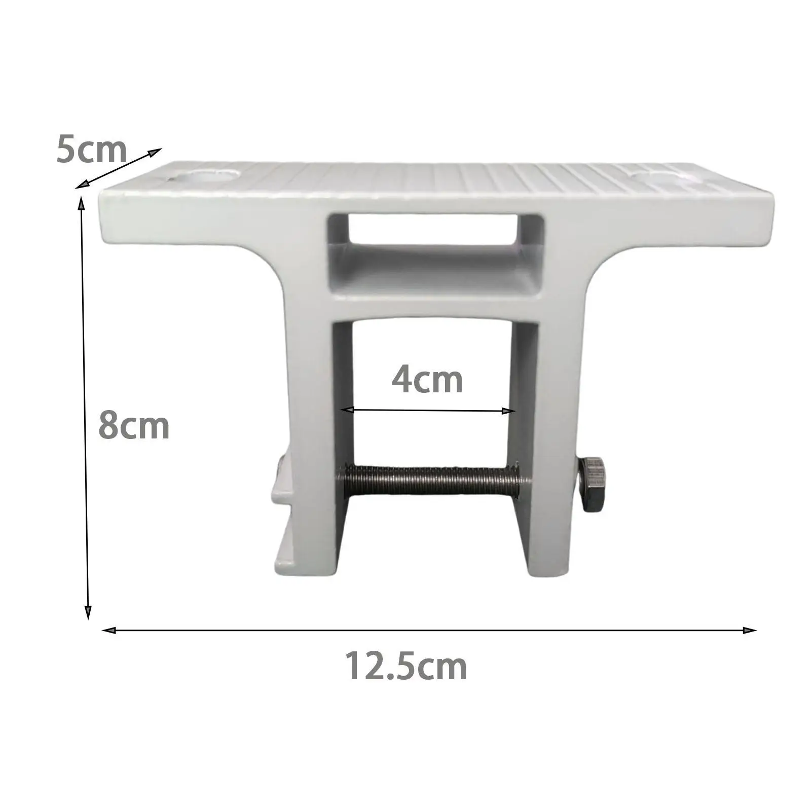 2 Pieces Awning Canopy Bracket Sunshades Support Bracket Metal Patio Awning White Easy Installation Accessory for Door Garden view 6