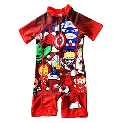 Costume da bagno ragazzo Cool Cartoon Print costumi da bagno 2024 bambini costume intero Beachwear Baby Toddler costume da bagno