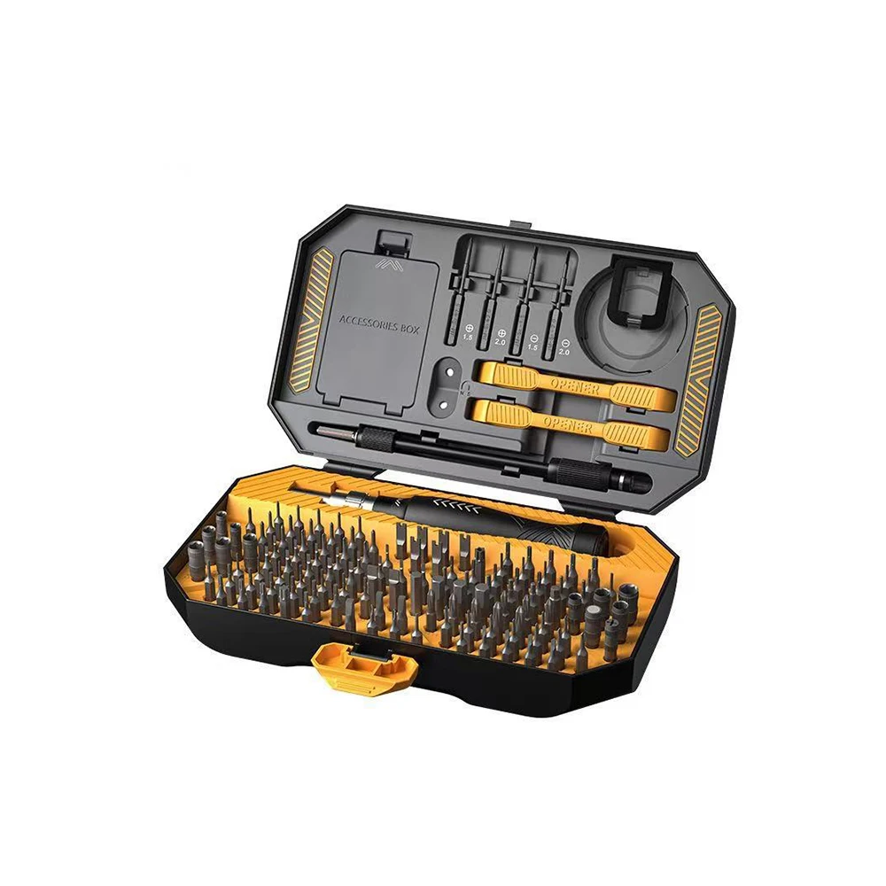 Juego de destornilladores de precisión 145 en 1, Kit de herramientas de reparación Manual profesional con cabezales de tornillo Torx T5 magnéticos para iPhone, PC, reloj DIY
