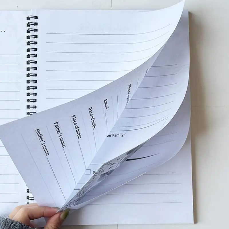 Planificador de mis deseos finales cuando llego la muerte, organizador del planificador, carpeta de preparación de documentos de cuenta final para el servicio al cliente