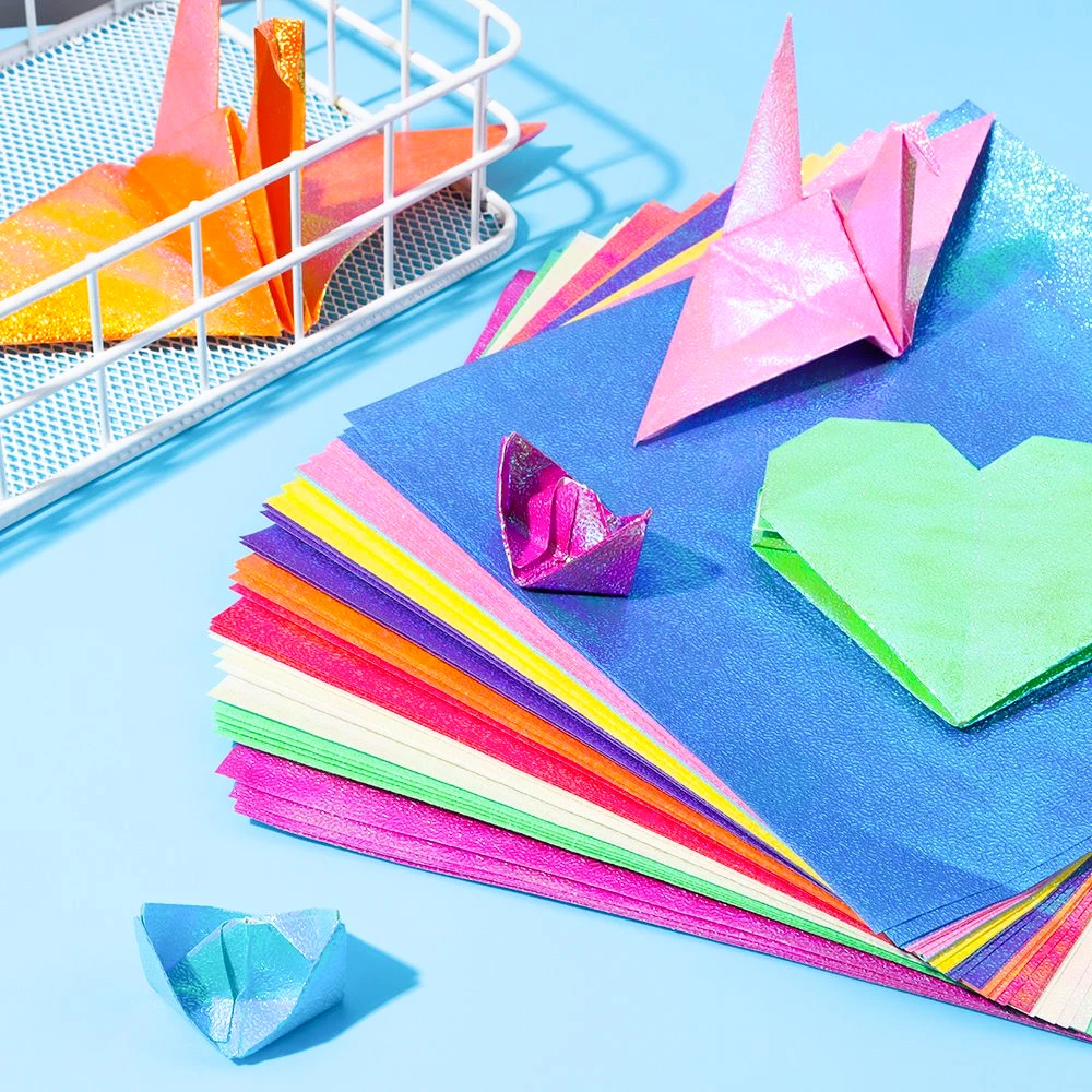 50pcs Lots No-Self Adhesion Children DIY Origami Flash Sponge for Thousand Paper Cranes and Flowers DIY Packages Easy Use Supply