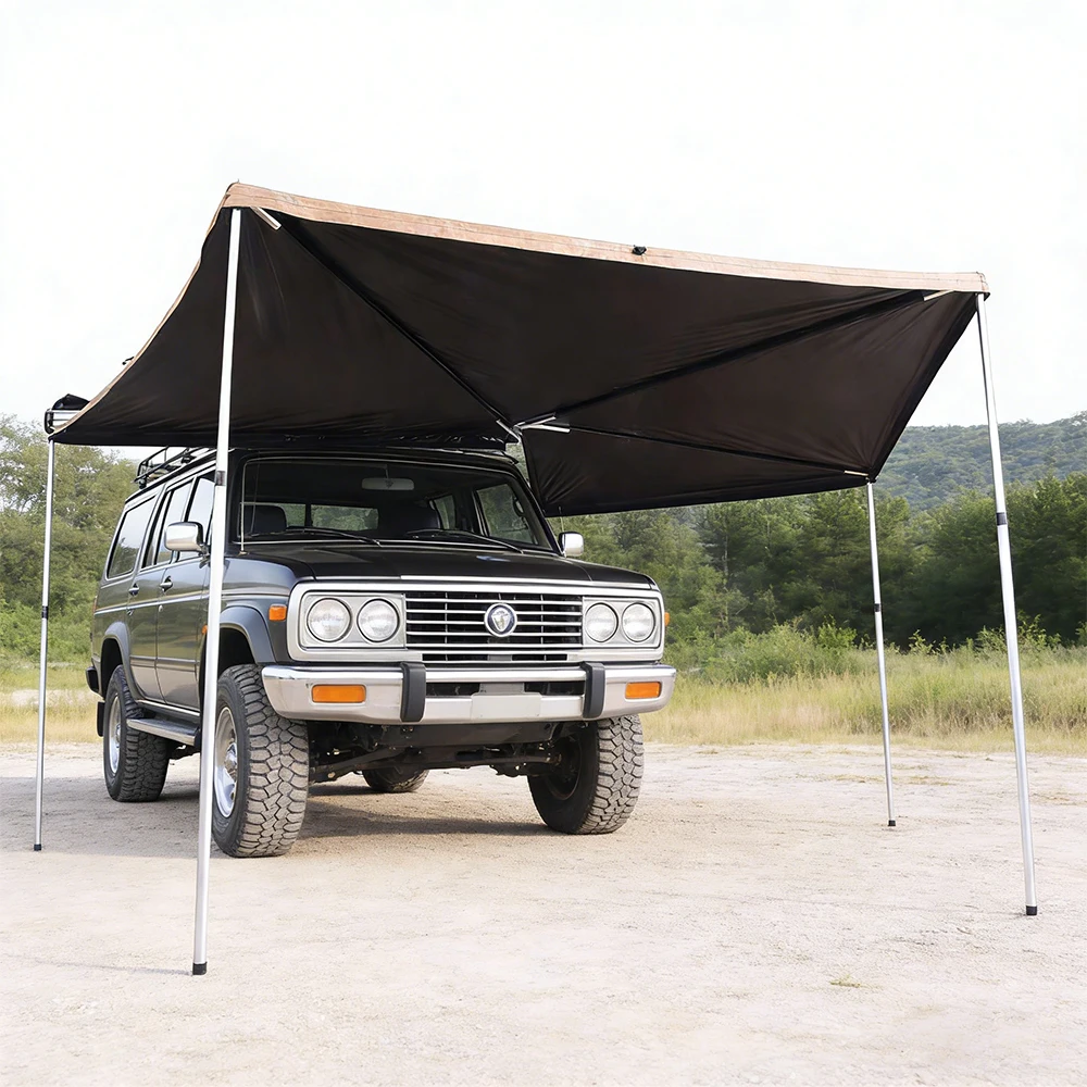 

Всесезонный водонепроницаемый автомобильный тент-навес 270° из Оксфордской ткани, бескаркасный, для кемпинга