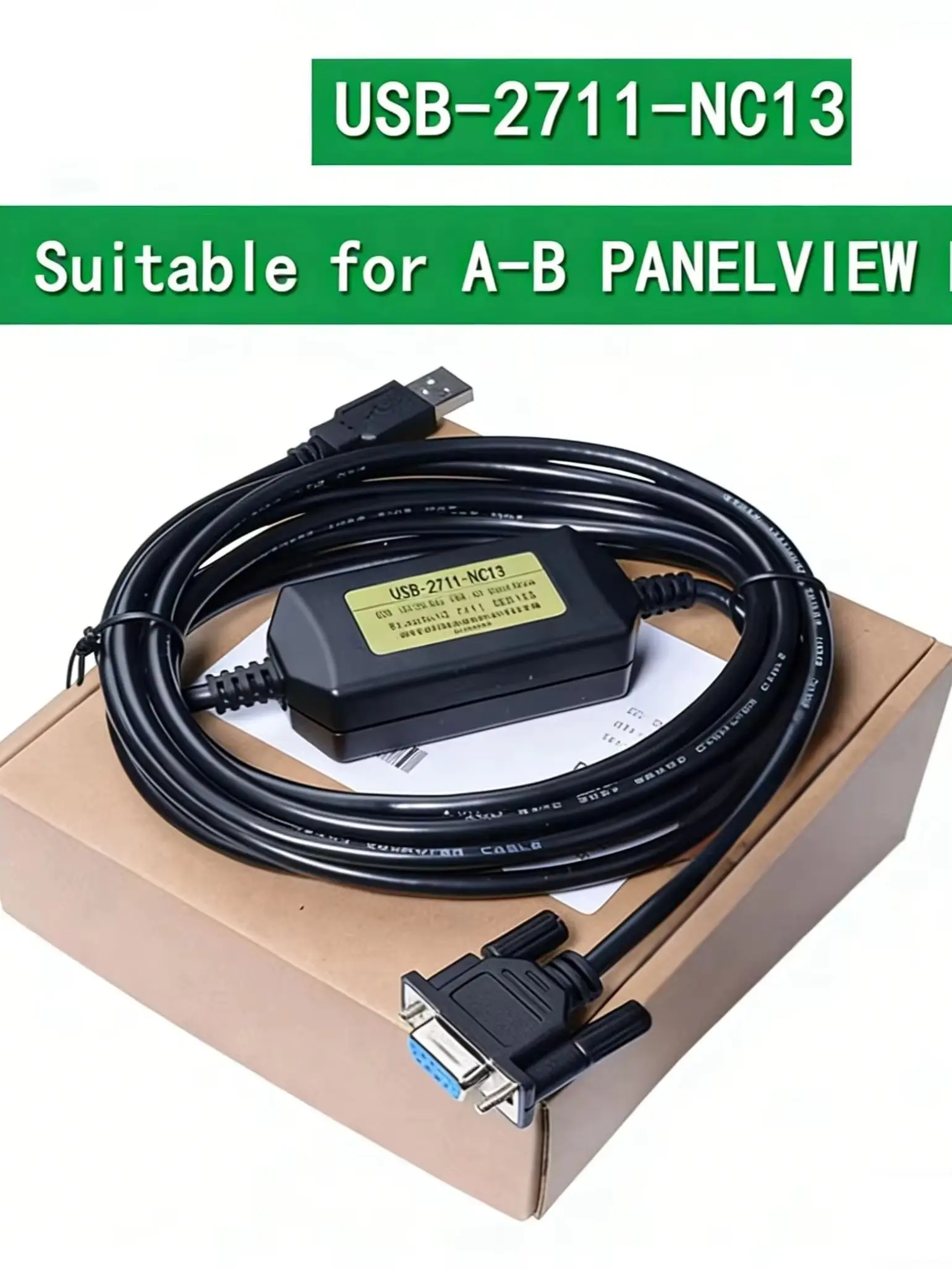 usb-2711-nc13-ab-panelview-plus-2711p-タッチ-スクリーン-プログラミングおよびダウンロード-ケーブルと互換性があります