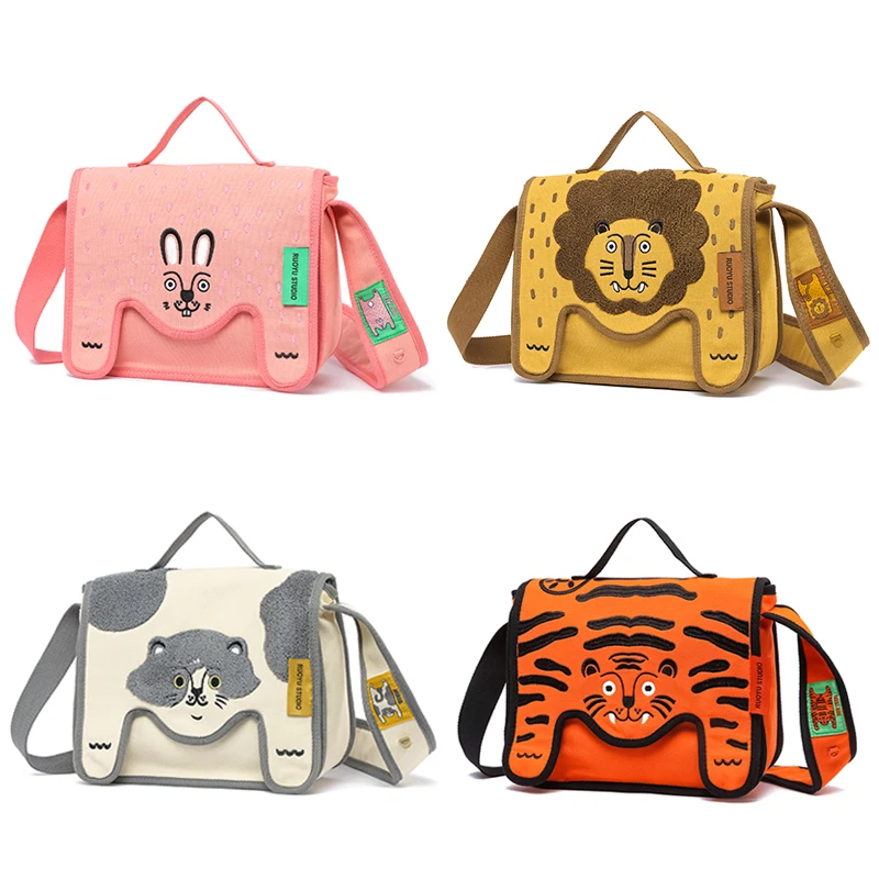 

Оригинальный дизайн, повседневная сумка-кроссбоди из холщовой ткани с мягкими ручками, мультяшным принтом, полиэстер, цветная, маленькая