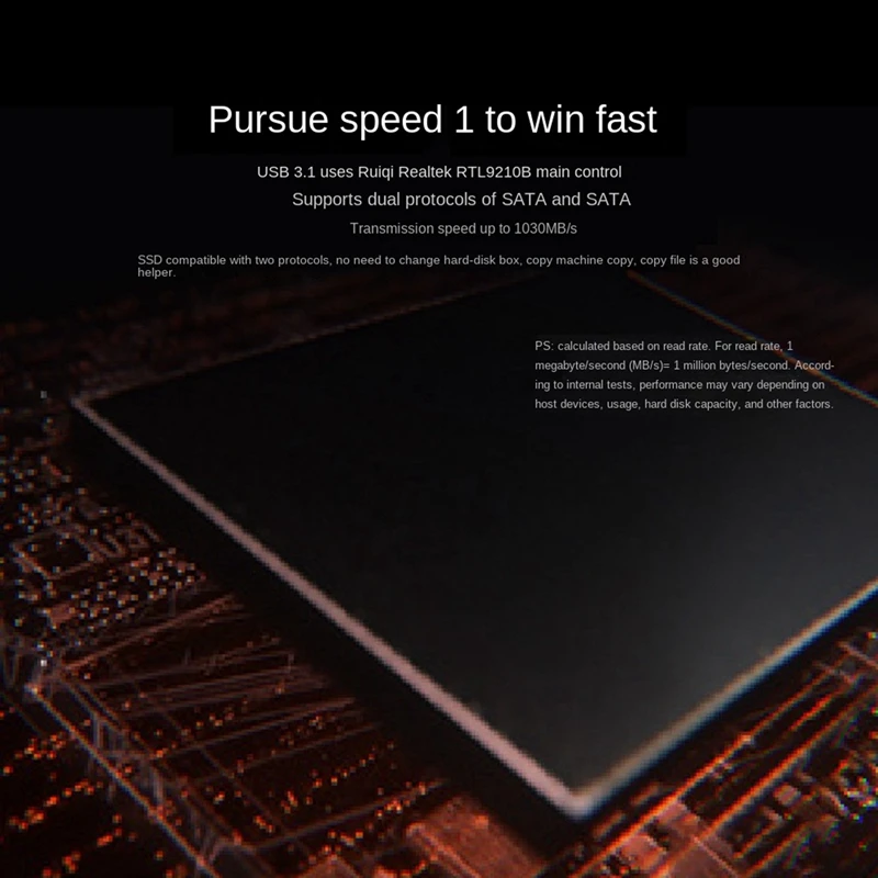 2X USB3.2 GEN2 10Gbps To NVME Protocol M.2 Hard Disk Box To A Port Realtek RTL9210 Card Opening