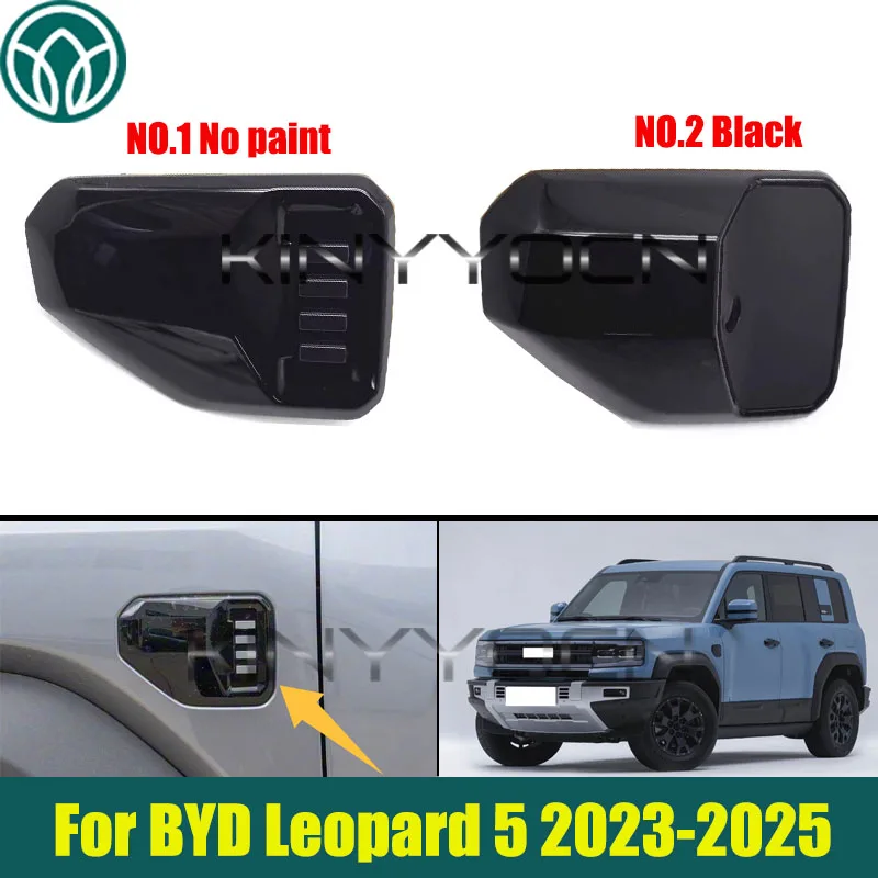 

Front Side Door Fender Vent Louver Trim Side Fender Trim For BYD Leopard 5 2023 2024 2025 Side Wing Door Fender