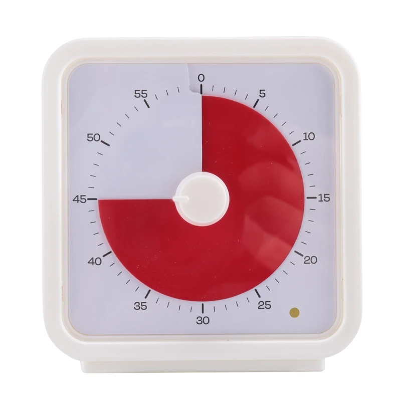 Pomodoro Timer For Kitchen, Time Management Study Classroom Timer, 60-Minute Visual Timer With Silent Operation Easy Install -A