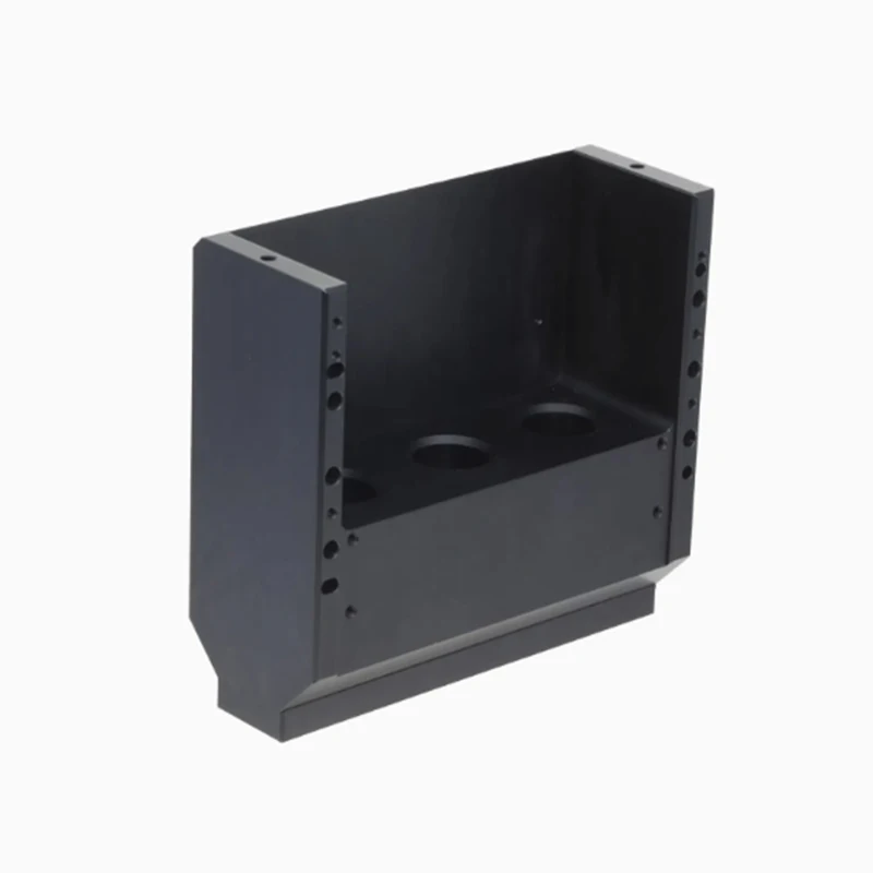 CNC machined black anodized aluminum alloy mechanical shell precision mechanical cavity