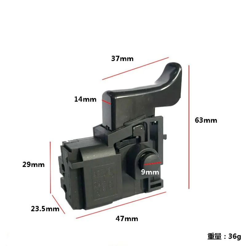 Diamond Core Drill Variable Speed Switch Assembly, Replacement Trigger Switch for Water Drill, Durable Power Tool Repair Part