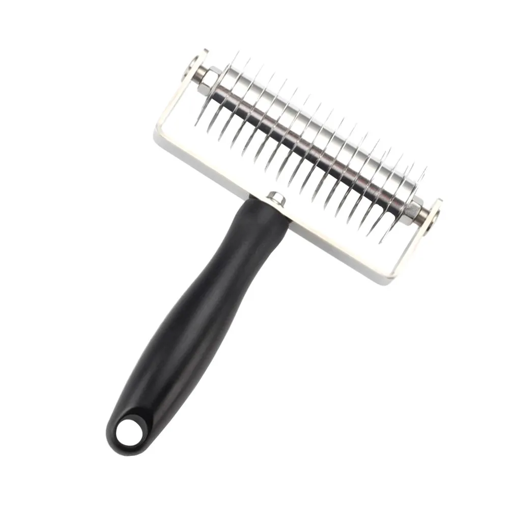 

1 шт. Ролик для теста с решетчатым узором, пластиковый, из нержавеющей стали, инструмент для выпечки своими руками, нож для теста, для пиццы, печенья, хлеба, кухонный гаджет