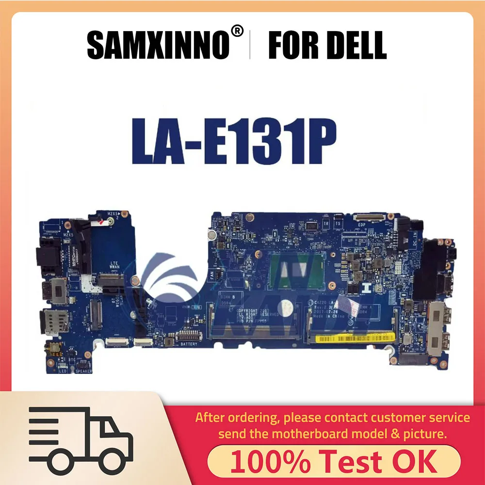 

Notebook Mainboard For Dell Latitude 7480 LA-E131P E7480 0CXWHP 08FCRX 0F48ND Laptop Motherboard I5 I7 6th 7th Gen CPU