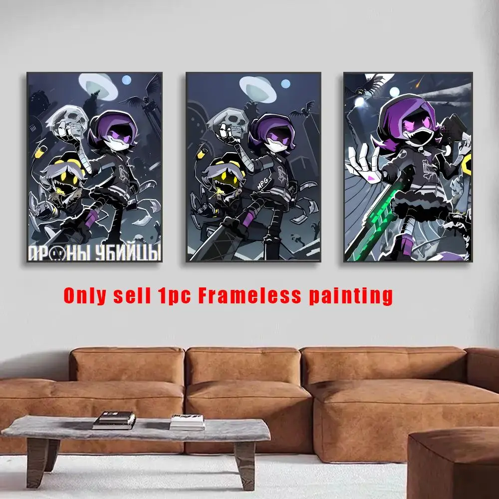 Murder Drones Poster HD Self-Adhesive Wall Decals For Living Room & Bedroom Home Decor Gift
