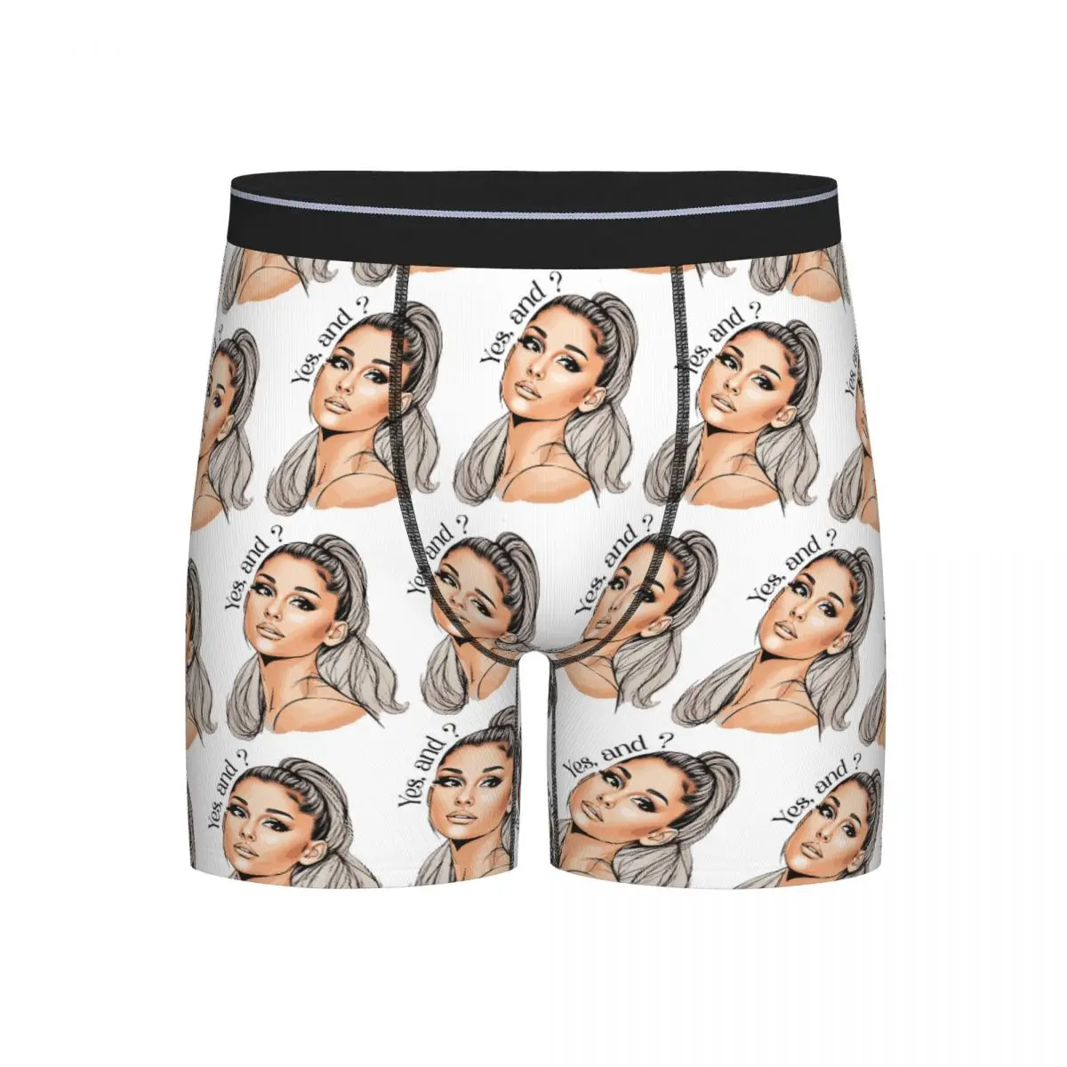 

Long Boxer Underpants Shorts Ariana Grande Singer Yes And Merch Songs Panties Male Soft Underwear for Homme Man Boyfriend Gifts