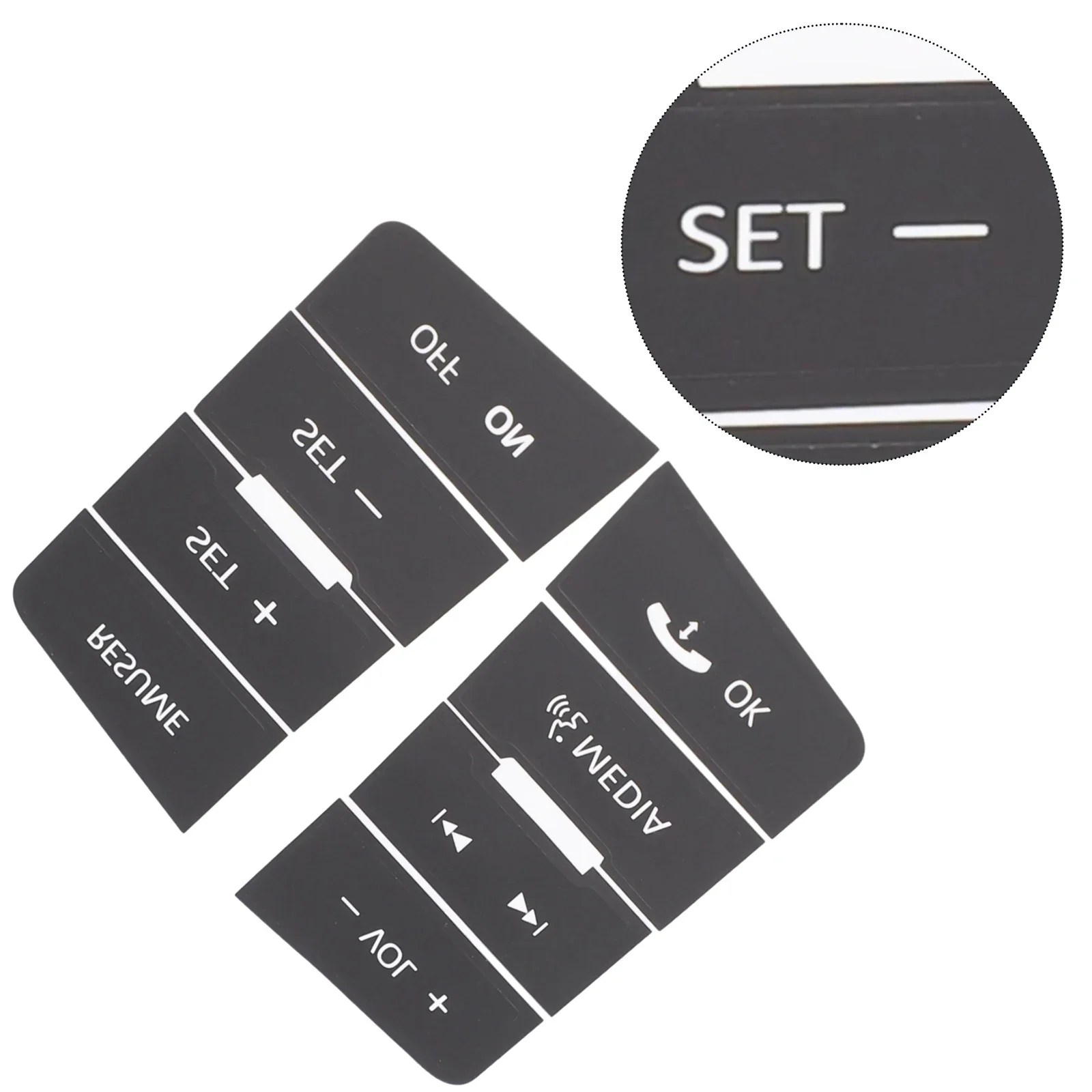 

Stickers Button Repair Decals Anti-sunlight Auto Parts Black Car Accessories Prevent Abscission For Ford Focus