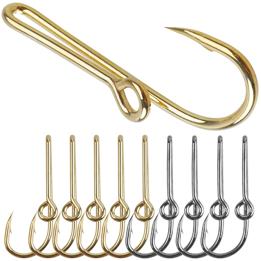 Golden/Silver Fish Hook Hat Pins High Carbon Steel Strong Sharp Barbed Fishing Hook Hat Clip for Outdoor/Tie Clasp/Cap