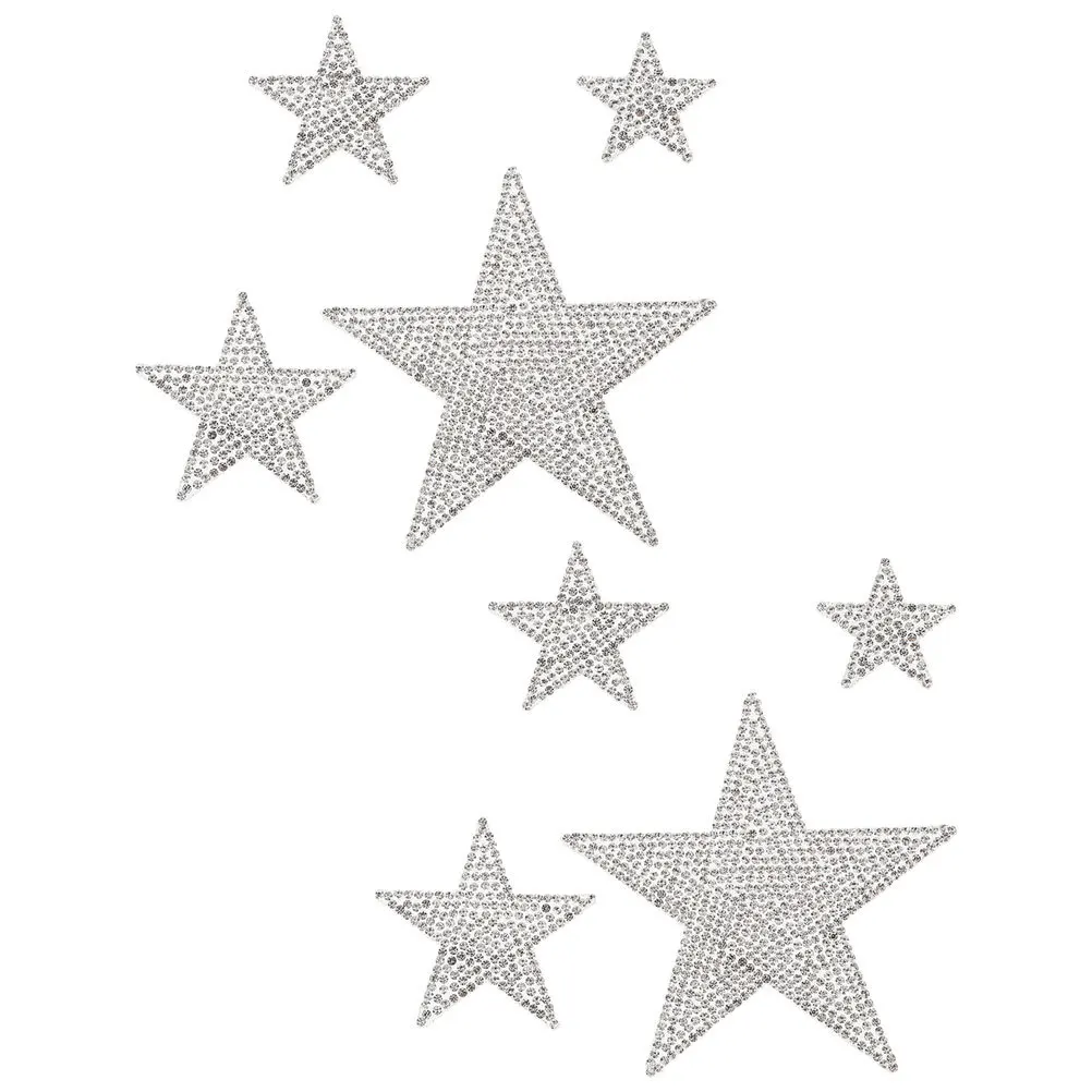 

2Sets Star Shaped Car Sticker Rhinestone Crystal Decal Self-Adhesive Auto Stickers for Women Vehicle Window Decoration