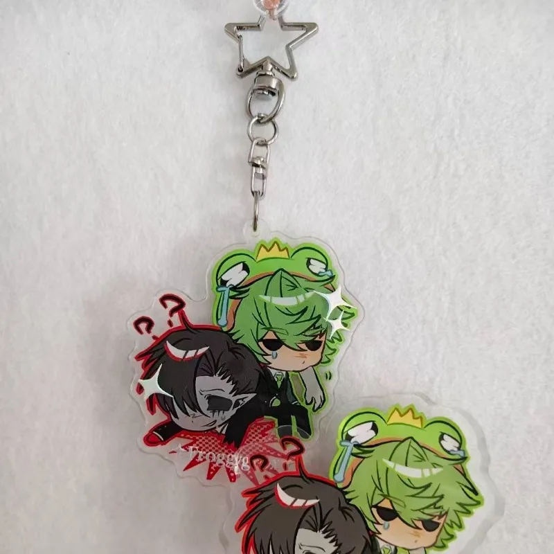 FroggyDude Grox Acrylic Keychain Game Otaku Fandom Thick High‑clarity Acrylic Blank Portable Hanging Trinket Friend Gift‑giving