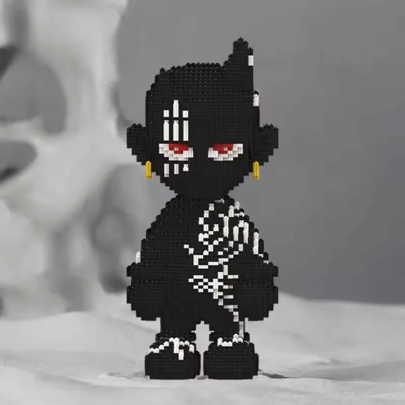 

Конструктор-головоломка 50 см: черно-белая кукла из мелких деталей, развивающая игрушка для детей, подарок для взрослых, настольное украшение, коллекционный предмет