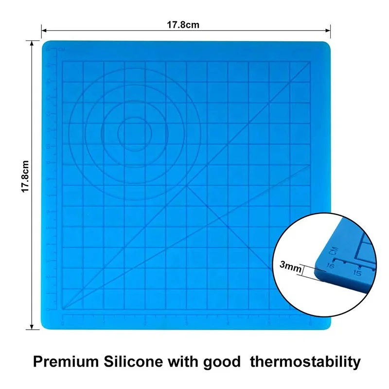 STLFCREAT3D Factory Wholesale 3D Printing Pen Silicone Design Mat for 3D Drawing Pen