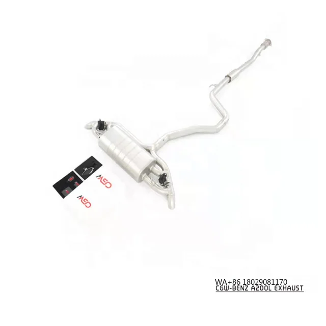 CGW Active Sound Catback Muffler Exhaust Tips for   A200 Euro 6 with Electric Valve Control