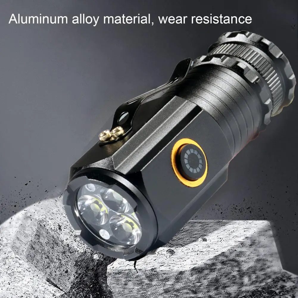 Portable Flashlight Ultra-bright Rechargeable Flashlight with High Lumens Waterproof Design Multiple Modes A for Outdoor