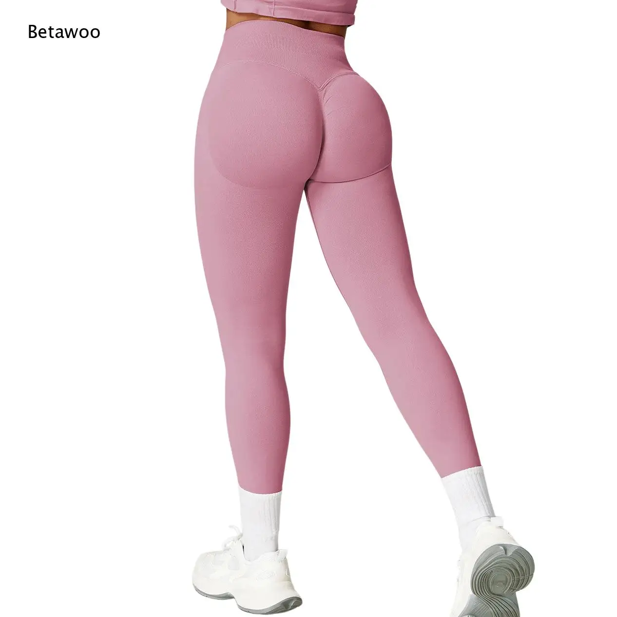 Women's High Waist Seamless Yoga Leggings with Butt Lifting Design for Gym Fitness and Running