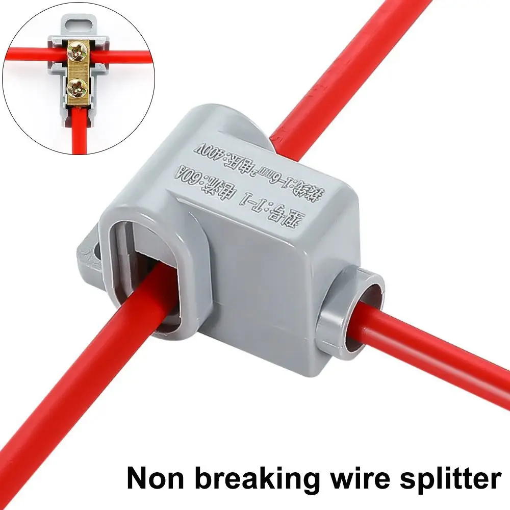 Compact Splice Electrical Connectors High Power High Power Splitter Conductor Brass Wire Connector Wiring Connector Electrical