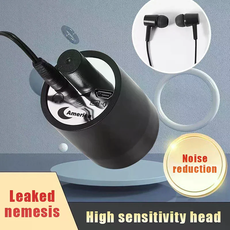 Detector Portable Multi-Functional for Water Leak Sound Collector Suitable Detection Of Various Construction Pipe