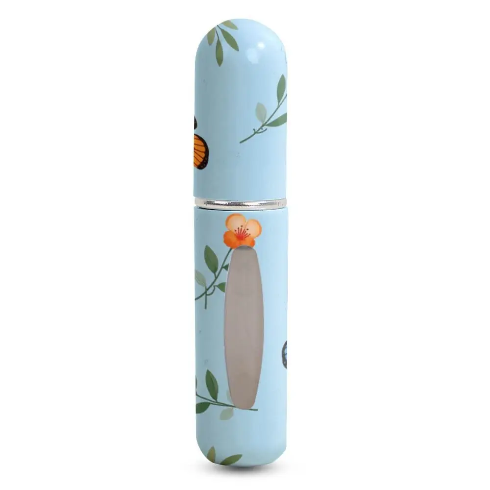 Portable Butterfly Print Mini Perfume Bottle 5ml Leak-proof Empty Cosmetic Containers Refillable Spray Rotating Bottle Travel
