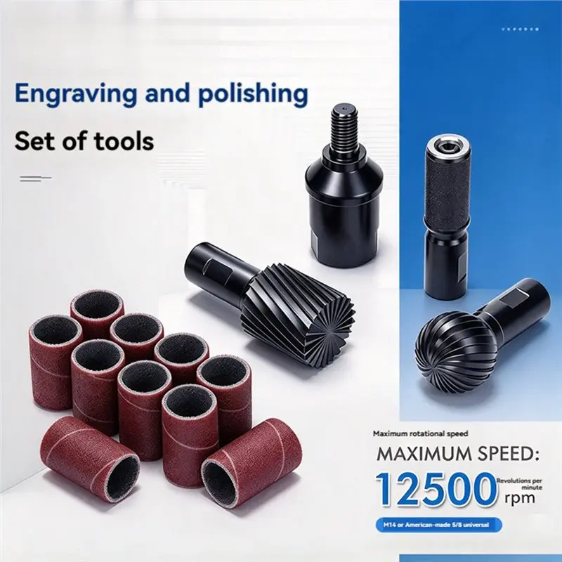 AWAH Woodworking Carving And Sanding Kit, For Angle Grinders 4Pcs Wood Carving Set DIY Woodworking Shaping Polishing Carving
