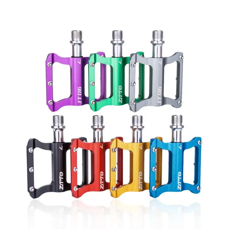 ZTTO Bicycle Pedals Ultra-light Aluminum Double DU+Sealed Bearing Compound Pedals BMX MTB Road Bike Anti-slip Cycling Pedals