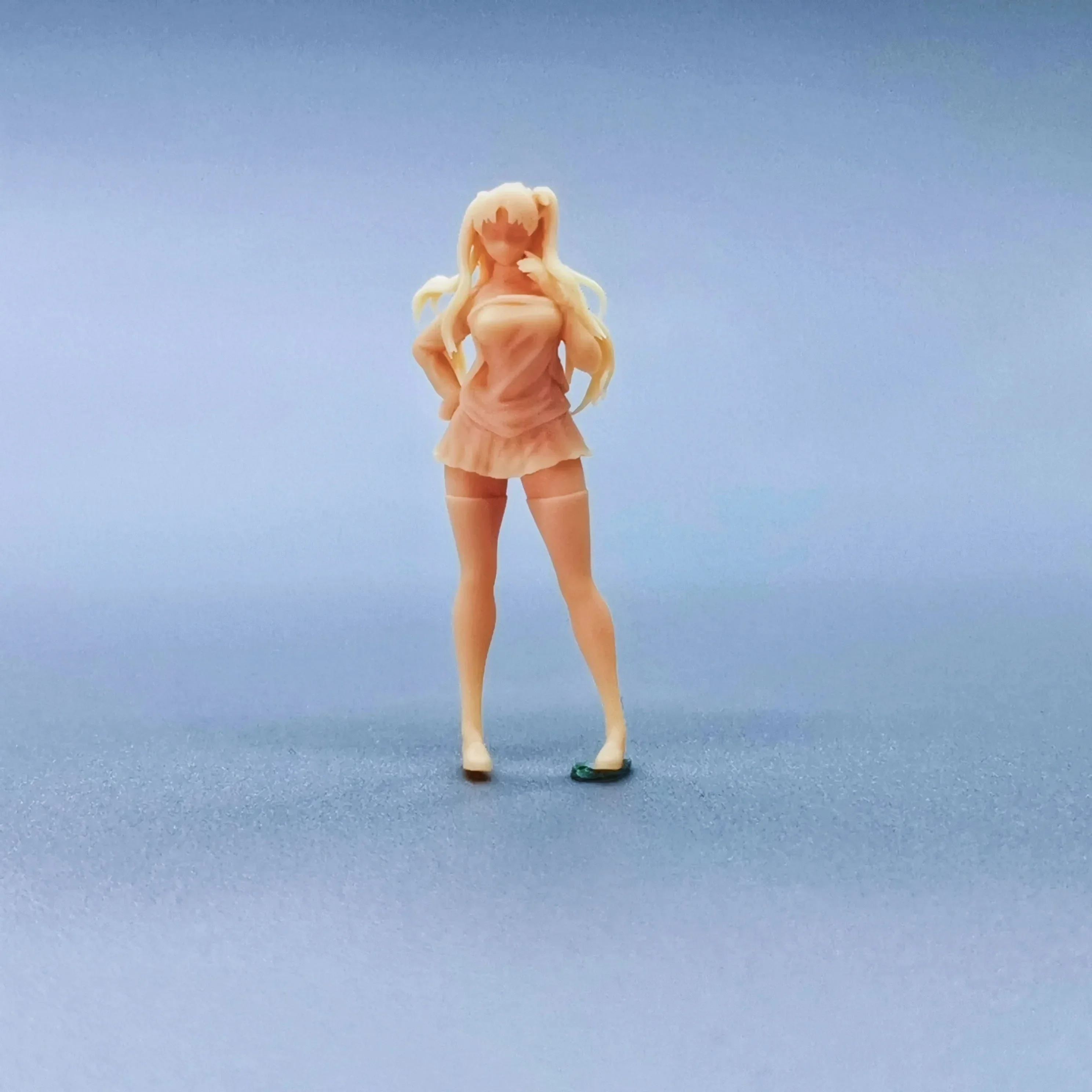 

1/64 Figurines Scale Model Resin Magical Girl Illya Uncolored Miniatures Diorama Hand-painted C008