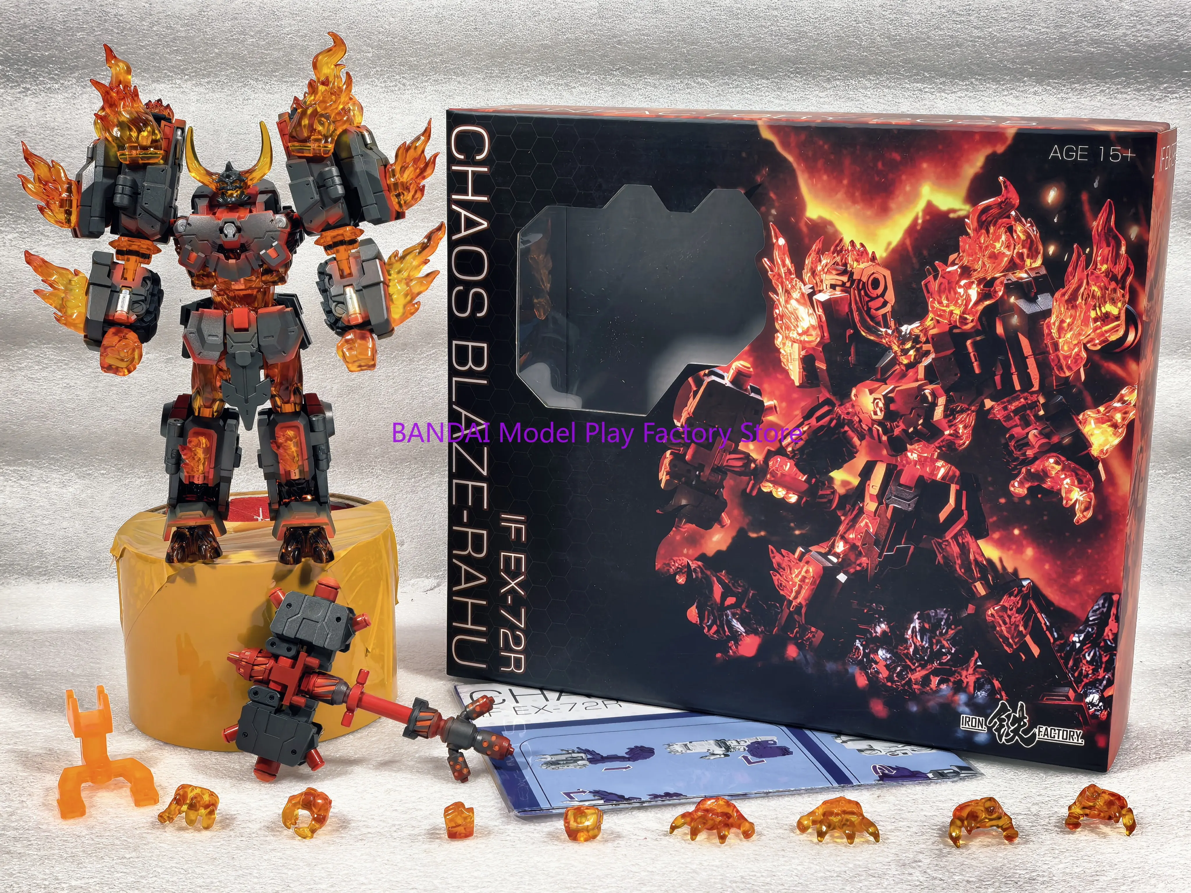 

【IN STOCK NOW】 Iron Factory EX-72R EX7R Chaos Blaze Rahu Action Figure With Box