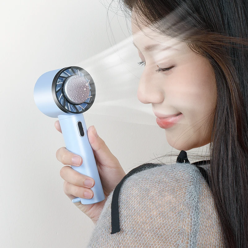 Mini ventilatore portatile portatile Raffreddamento refrigerazione Zaino sospeso piccolo ventilatore esterno Ventilatore manuale ricaricabile USB da 2000 mAh