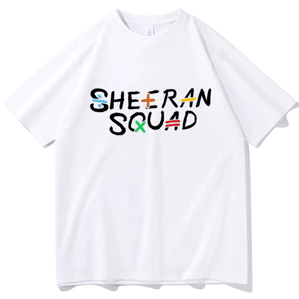 Sheeran Squad Shirt Ed Sheeran Shirt Ed Sheeran Concert Tee The Mathematics Tour Shirt O-Neck Short Sleeve Shirts Unisex