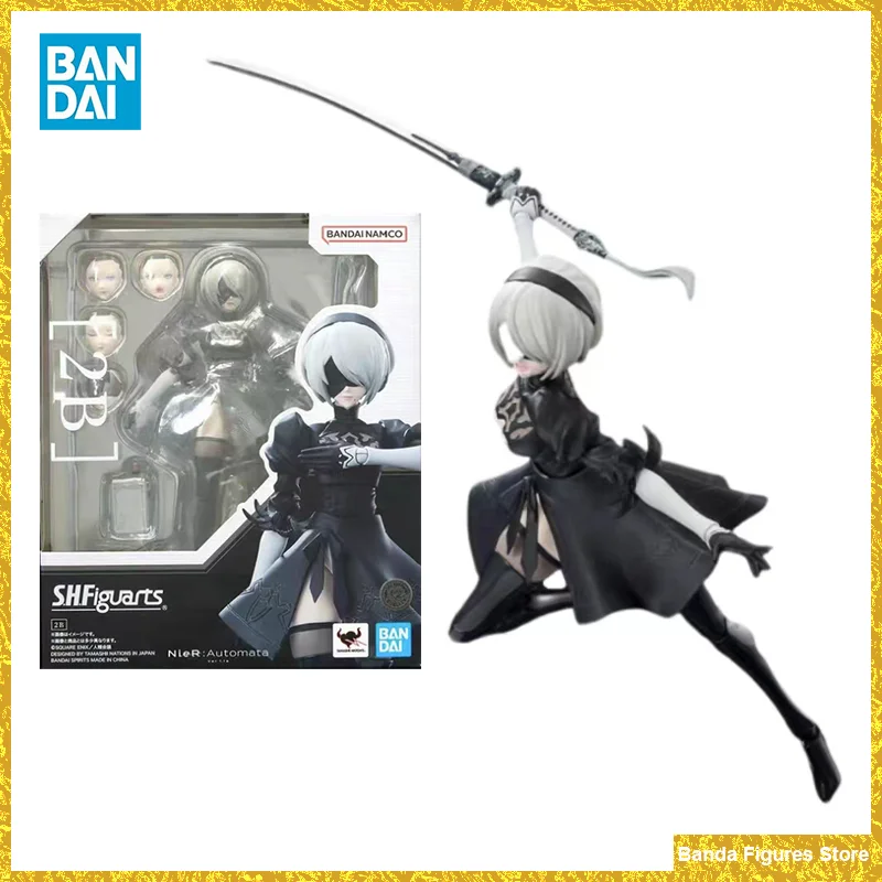 

Original Bandai S.H.Figuarts NIER AUTOMATA 2B SHF In Stock Anime Action Collection Figures Model Toys