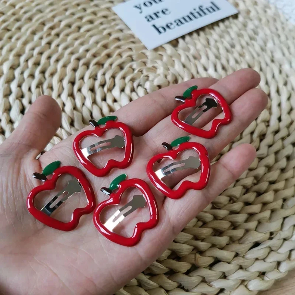 Hot Sweetly Strawberry Fruit BB Hair Claw Side Clips for Women Girls Kids Child Hairpin Gift Hair Accessories Headwear Ornament