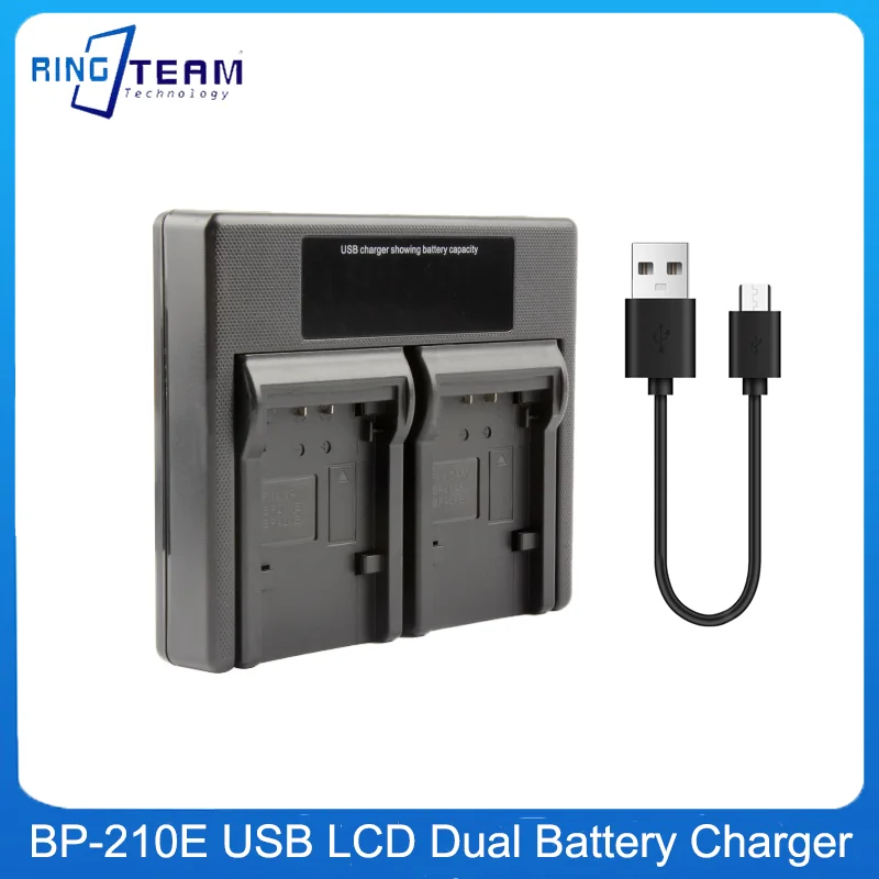 IA-BP210E BP420E Battery USB DualCharger for Samsung SMX-F40 SMX-F43 SMX-F44 SMX-F400 SMX-F401 HMX-S10 HMX-S15 HMX-S16 Camcorder