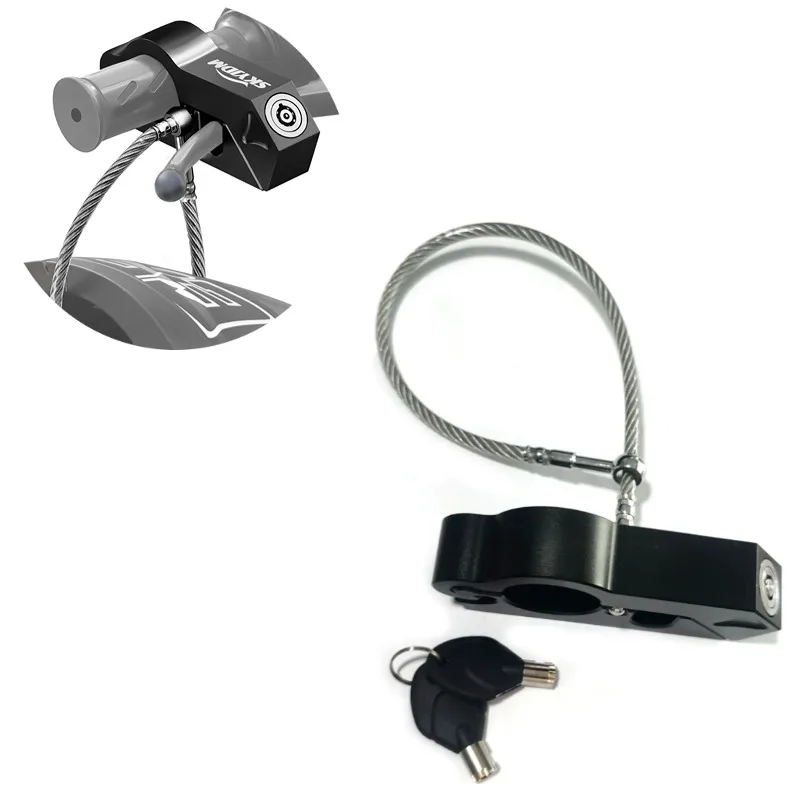 

Motorcycle Handlebar Lock Anti-theft Lock Handlebar Brake Handle Solid Lock Imitating Steal Lock Pull Rod ATV Dirt Street Bikes