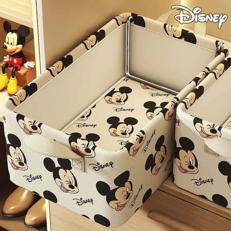 

Disney Anime Kawaii Mickey Mouse Collapsible Clothing Storage Box Cute Cartoon Large Capacity Stash Lovely Gifts For Girls