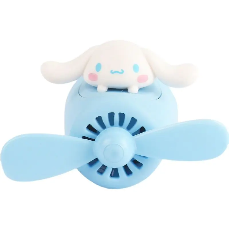 Sanrio Cinnamoroll Pompompurin Mini Fan Pilots Car Aromatherapy Girls Heart Cute Cartoon Car Deodorant Airs Outlet Toys for Kids