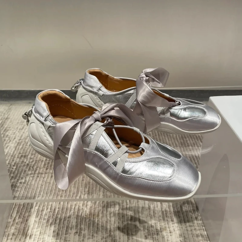 

Леди Мэри Джейн, балетки на толстой подошве, немецкая тренировочная обувь, лето 2021, дышащие сандалии, одинарные туфли на плоской подошве