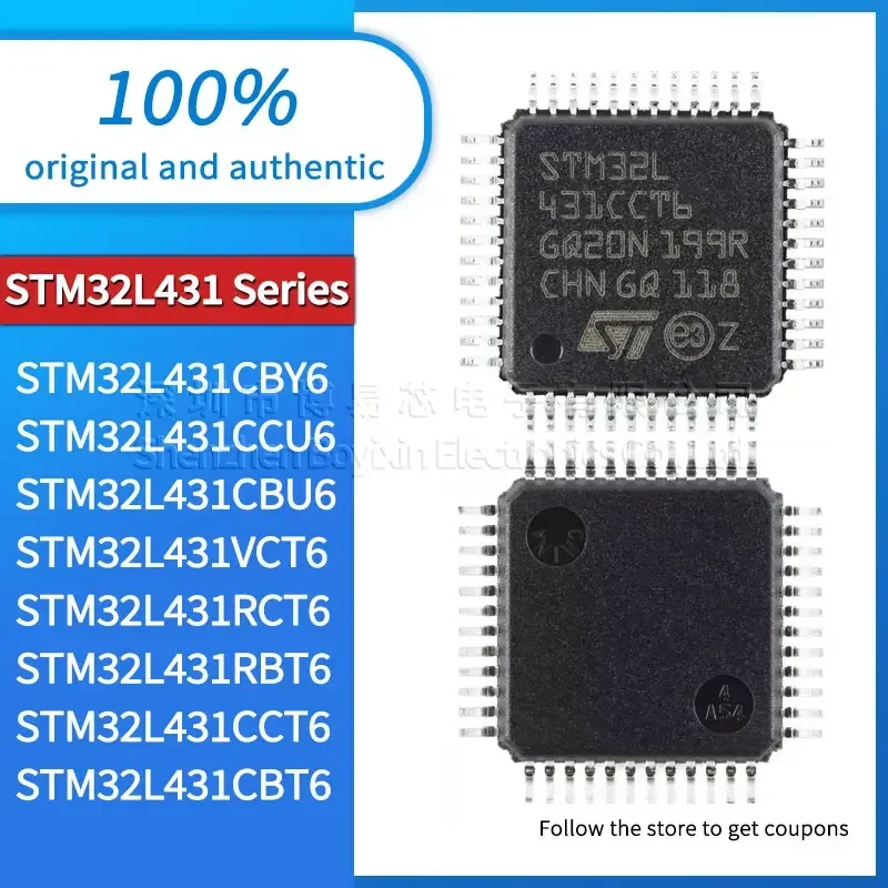 STM32L431CBY6 STM32L431CCU6 STM32L431CBU6 STM32L431VCT6 STM32L431RCT6 STM32L431RBT6 STM32L431CCT6 STM32L431CBT6 original LQFP