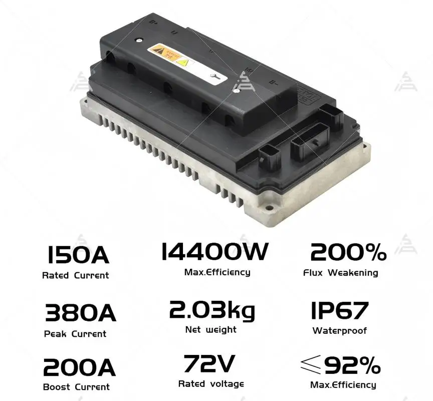 ¡Liquidación de ventas! Controlador VOTOL programable EM150SP 72V 150A clasificado 100KPH con función CAN-BUS y Regen para Motor de 3000W
