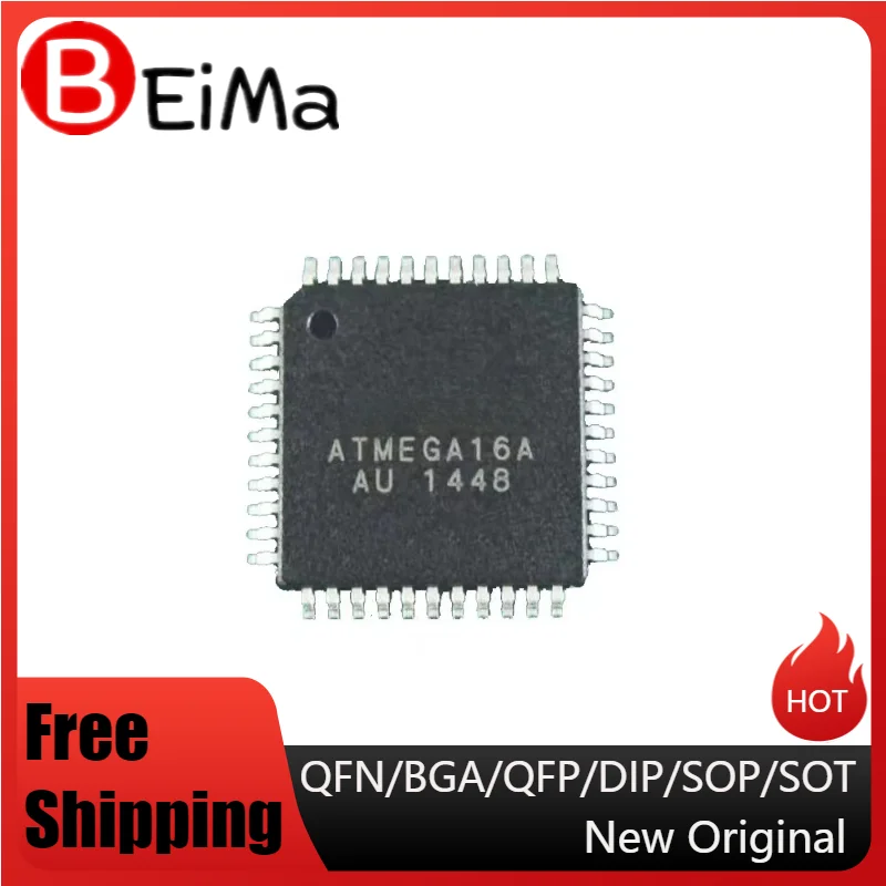 

(5piece)ATMEGA16-16AU ATMEGA16A-AU ATMEGA16L-8AU ATMEGA32-16AU ATMEGA32A-AU ATMEGA32U4-AU ATMEGA162-16AU ATMEGA162V-8AU