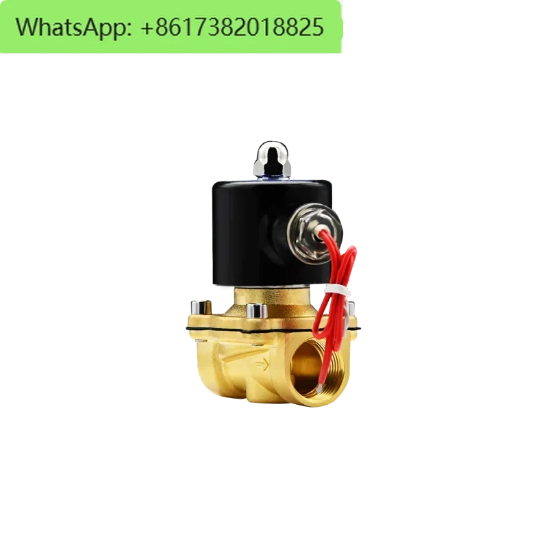 Solenoid valve 220v water valve 24v valve electric 12v normally closed 4 minutes 6 inlet and outlet pipe